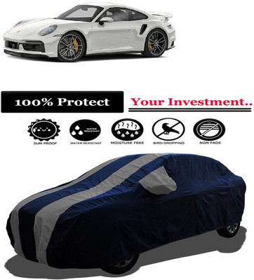 Amexride Car Cover For Porsche 911 Carrera 4S (With Mirror Pockets)(Grey)