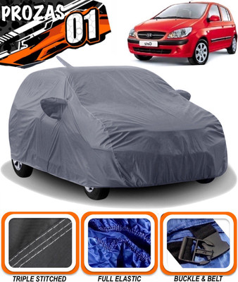 prozas Car Cover For Hyundai Getz (With Mirror Pockets)(Grey)