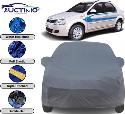 AUCTIMO Car Cover For Mahindra e-Verito (With Mirror Pockets)(Multicolor)