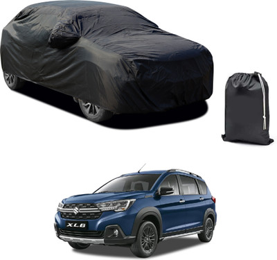 CODOKI Car Cover For Maruti Suzuki XL6 (With Mirror Pockets)(Black)