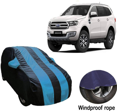 ABS AUTO TREND Car Cover For Ford Endeavour (With Mirror Pockets)(Blue)