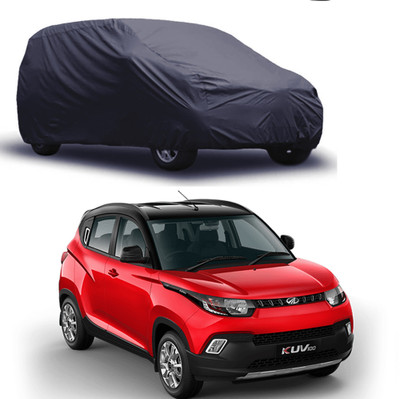ROYAL AUTO MART Car Cover For Mahindra KUV100 (Without Mirror Pockets)(Grey)