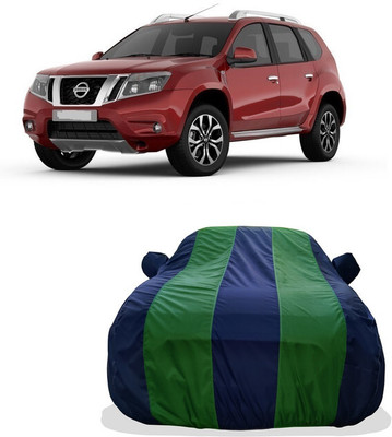 Tricway Car Cover For Nissan Terrano Nissan Terrano XL P Petrol (With Mirror Pockets)(Green)