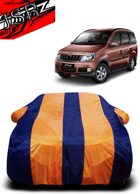 J S R Car Cover For Mahindra Xylo (With Mirror Pockets)(Orange, Blue)