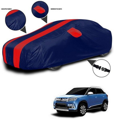 ANTHUB Car Cover For Maruti Suzuki Grand Vitara (With Mirror Pockets)(Red, Blue)