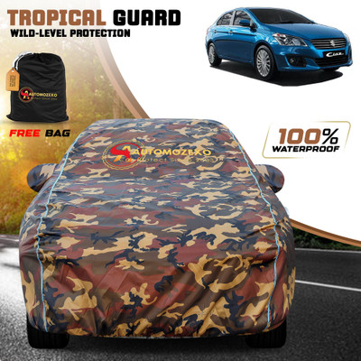 AUTOMOZEXO Car Cover For Maruti Ciaz (With Mirror Pockets)(Multicolor)