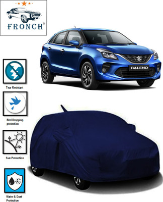 FRONCH Car Cover For Maruti Suzuki Baleno, Baleno 1.2 Alpha (With Mirror Pockets)(Blue)