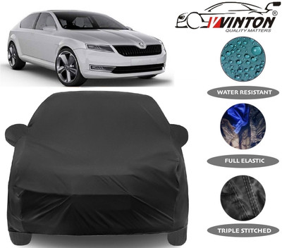 V VINTON Car Cover For Skoda Laura (With Mirror Pockets)(Black)