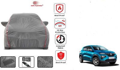 Auto Oprema Car Cover For Renault Kwid (With Mirror Pockets)(Grey)