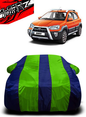 J S R Car Cover For Kia CROSS (With Mirror Pockets)(Green, Blue)