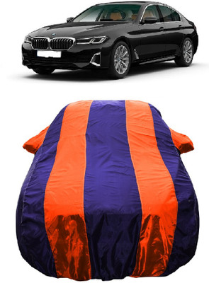 Wegather Car Cover For BMW 5 Series 520d Luxury Line Diesel (With Mirror Pockets)(Orange)