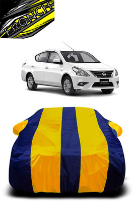 FRONCH Car Cover For Nissan Almera Classic (With Mirror Pockets)(Yellow, Blue)
