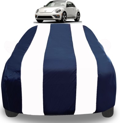 Auto Hub Car Cover For Volkswagen Beetle (With Mirror Pockets)(White)