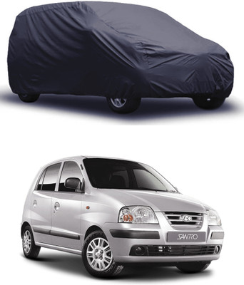 ROYAL AUTO MART Car Cover For Hyundai Santro Xing (Without Mirror Pockets)(Grey)