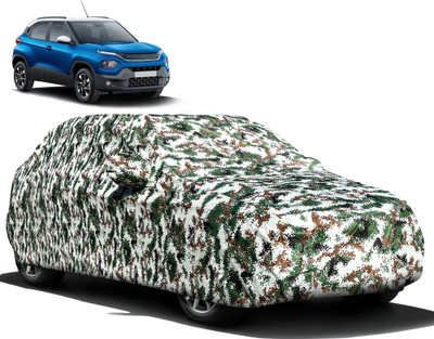 AUTOGUYS Car Cover For Tata Punch (With Mirror Pockets)(Green)