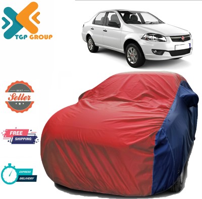 TGP GROUP Car Cover For Fiat Siena (With Mirror Pockets)(Red, Blue)