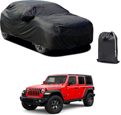 PAGORA Car Cover For Jeep Wrangler (With Mirror Pockets)(Black)
