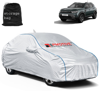 SPMOTIVE Car Cover For Renault Duster (With Mirror Pockets)(Silver)