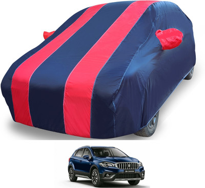 MOCKHE Car Cover For Maruti S-Cross (With Mirror Pockets)(Red)