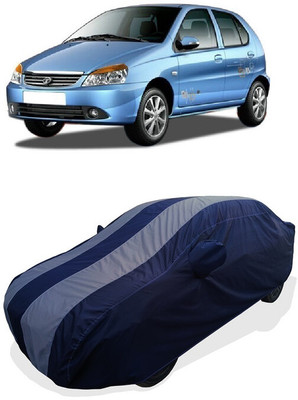 Coxtor Car Cover For Tata Indica eV2 Emax CNG GLS (With Mirror Pockets)(Grey)