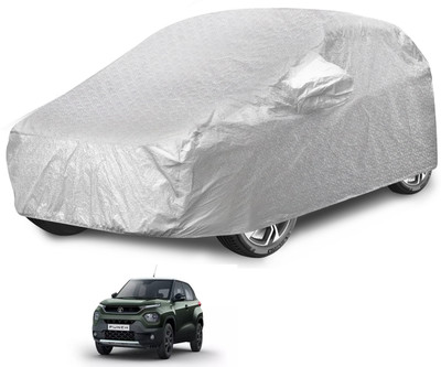 Caronix Car Cover For Tata Punch (With Mirror Pockets)(Silver)