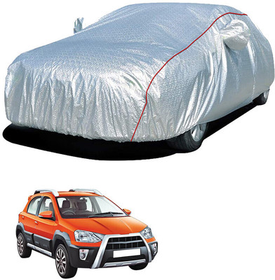 SS FOR YOUR SMART NEEDS Car Cover For Toyota Etios Cross (With Mirror Pockets)(Silver)
