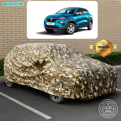 CODOKI Car Cover For Renault Kwid (With Mirror Pockets)(Yellow, Multicolor)