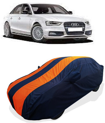 Coxtor Car Cover For Audi A4 35 TDI Premium Sport (With Mirror Pockets)(Orange)