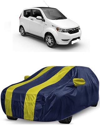 ANTOFY Car Cover For Mahindra e2oPlus P8 (With Mirror Pockets)(Yellow, Blue)