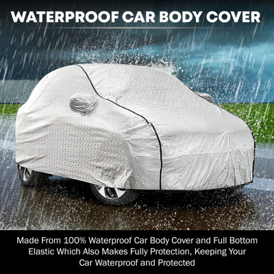 HouseOfCommon Car Cover For Mahindra Bolero, Bolero Neo (With Mirror Pockets)(Silver, Black)