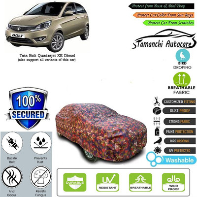 Tamanchi Autocare Car Cover For Tata Bolt Quadrajet XE Diesel(Multicolor)