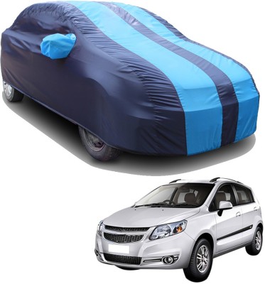 SS FOR YOUR SMART NEEDS Car Cover For Chevrolet Sail Hatchback (With Mirror Pockets)(Blue, Blue)