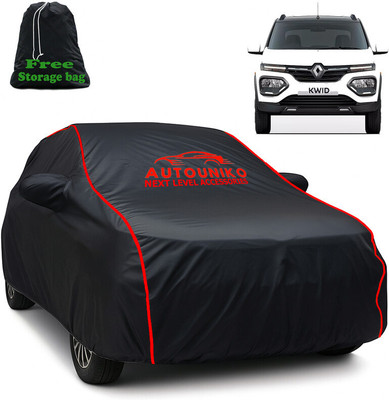autouniko Car Cover For Renault Kwid (With Mirror Pockets)(Black)