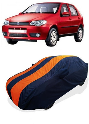 Coxtor Car Cover For Fiat Palio Stile (With Mirror Pockets)(Orange)