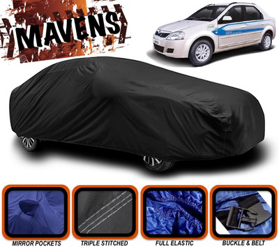 MAVENS Car Cover For Mahindra e-Verito (With Mirror Pockets)(Black)