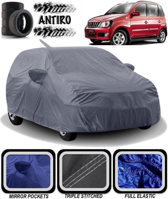 ANTIRO Car Cover For Mahindra Quanto (With Mirror Pockets)(Grey)