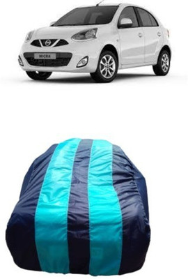 ATBROTHERS Car Cover For Nissan Micra XL Optional (Without Mirror Pockets)(Blue, Multicolor)