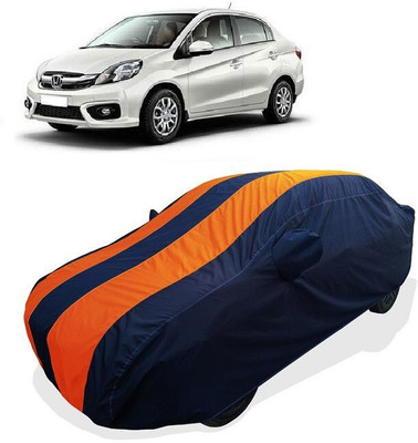 QLAX Car Cover For Maruti Amaze S i-DTEC (With Mirror Pockets)(Orange)