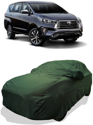 Coxtor Car Cover For Toyota Innova Crysta 2.4 GX MT Diesel (With Mirror Pockets)(Green)