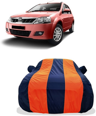 Tricway Car Cover For Mahindra E Verito D4 (With Mirror Pockets)(Orange)