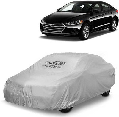 Kingsway Car Cover For Hyundai Elantra (Without Mirror Pockets)(Silver, For 2016, 2017, 2018, 2019 Models)