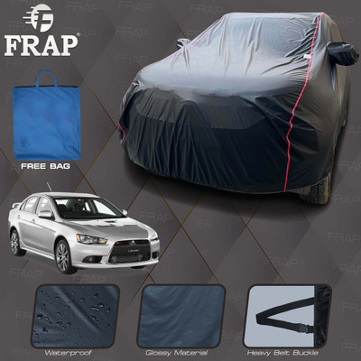 Frap Car Cover For Mitsubishi Lancer (With Mirror Pockets)(Black, Red)