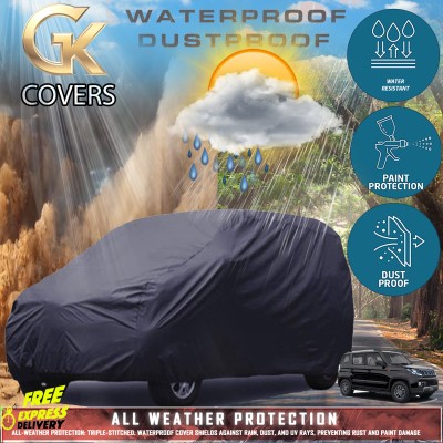 GOLDKARTZ Car Cover For Mahindra TUV300 (With Mirror Pockets)(Black)