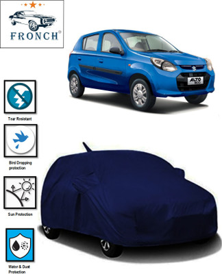 FRONCH Car Cover For Maruti Suzuki Alto 800 CNG LX (With Mirror Pockets)(Blue)