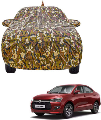 COSMOGEAR Car Cover For Maruti Suzuki Dzire (With Mirror Pockets)(Brown, For 2024, 2025 Models)