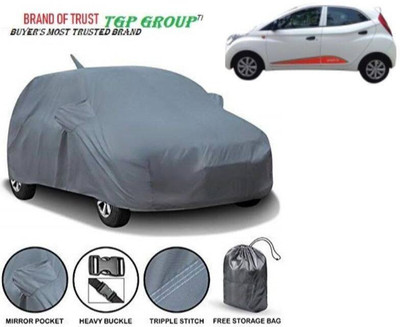 RB MOTO Car Cover For Hyundai Eon (With Mirror Pockets)(Grey, For 2019 Models)
