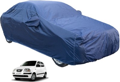 Auto Hub Car Cover For Hyundai Santro Xing (With Mirror Pockets)(Blue)