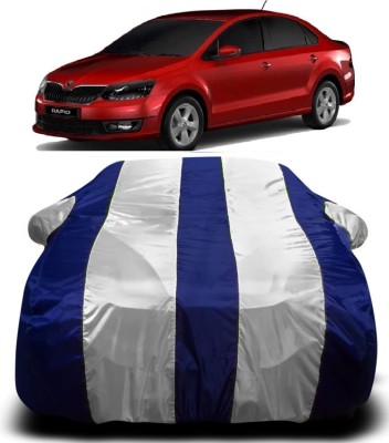 AXLOZ Car Cover For Skoda Rapid (With Mirror Pockets)(Multicolor)