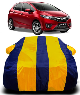 R Rayvin Star Car Cover For Honda Jazz (With Mirror Pockets)(Multicolor)