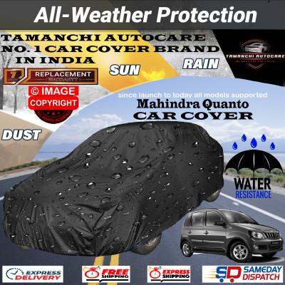 Tamanchi Autocare Car Cover For Mahindra Quanto(Black)